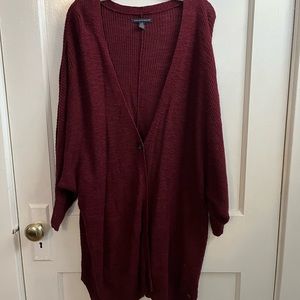 Maroon long sweater